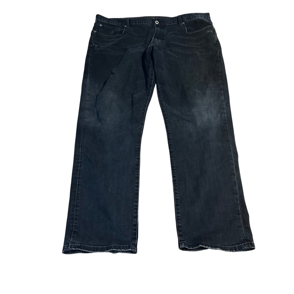 Lucky Brand 221 Original Straight Jeans Mens Black Wash Size W40 L32